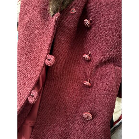 VTG Stix Baer & Fuller St. Louis Women’s Coat Fur Collar Check Measurement READ - Picture 9 of 9